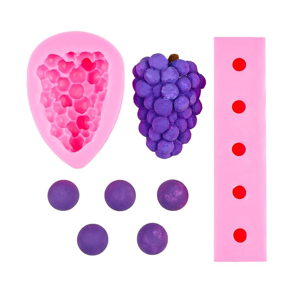 Grape-Shaped Silicone Mold for Chocolate, Cake, Soap, and Resin Crafting