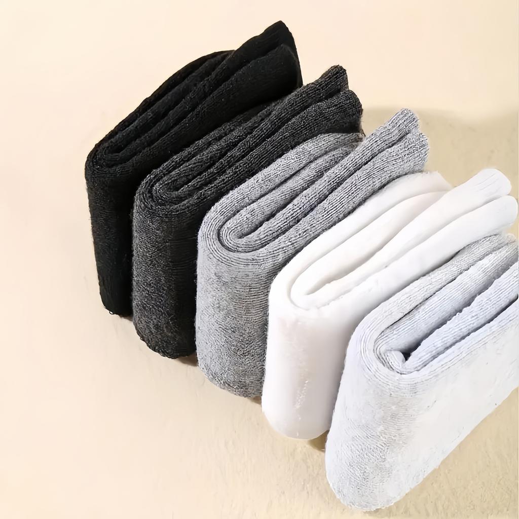 5 Pairs Baby Socks Cotton Toddler Soft Comfortable Breathable All-Season Cartoon Smile Pattern Kids Footwear For 0-5 years
