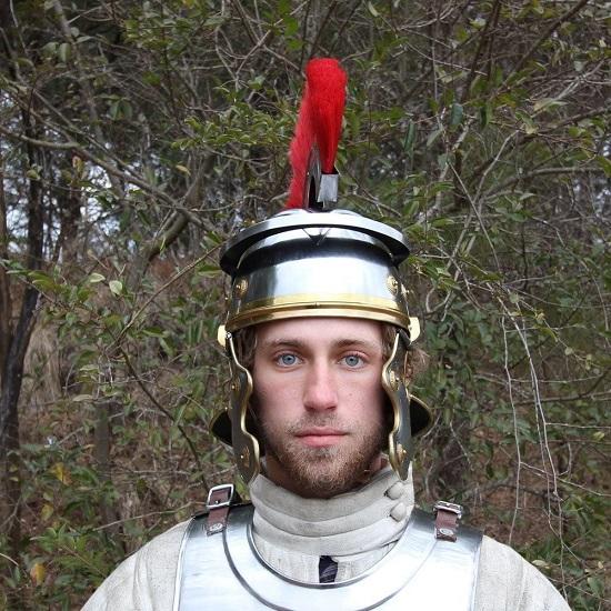 Imperial Roman Centurion Historical Helmet Armor 18G Steel