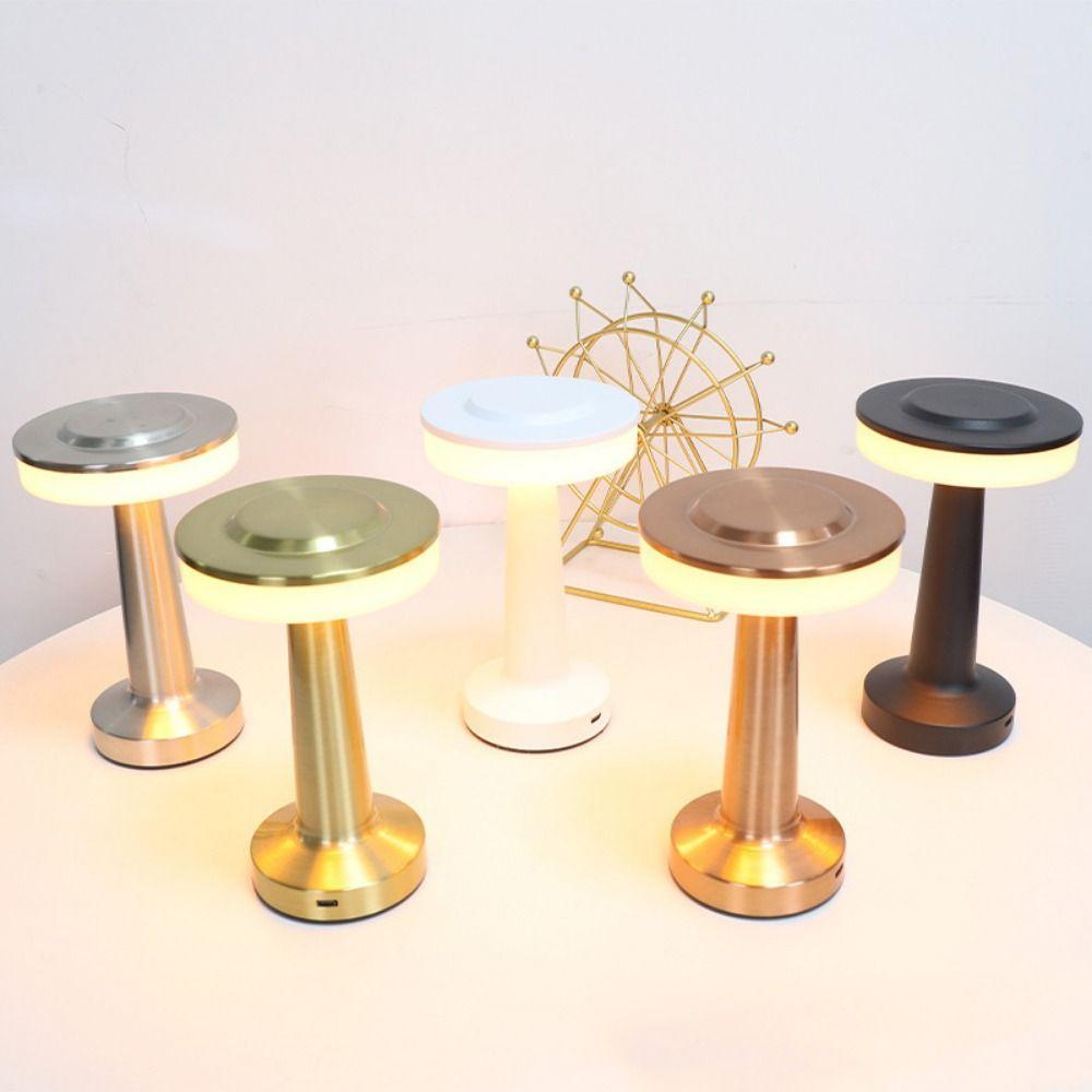 Retro Rechargeable Desk Lamp Vintage Wireless Reading Lamp LED Table Lamp  Restaurant Use
