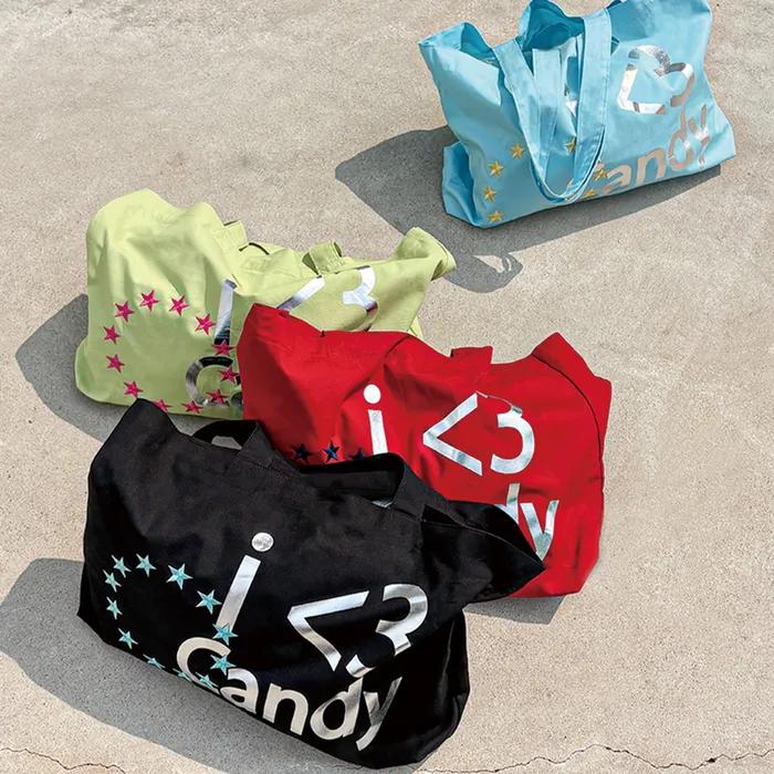 I Love Candy Eco Bag Black