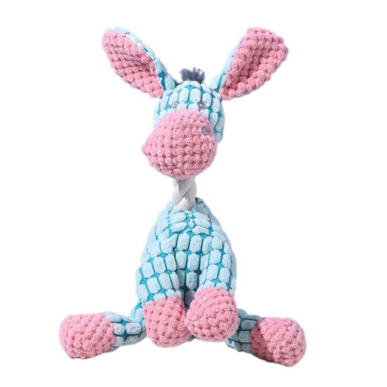 1/2Pcs Pet Sound Toy Dog Donkey Giraffe Shape Puppy Relief Toy Interactive Fun Teething Support Chew Entertainment Toy