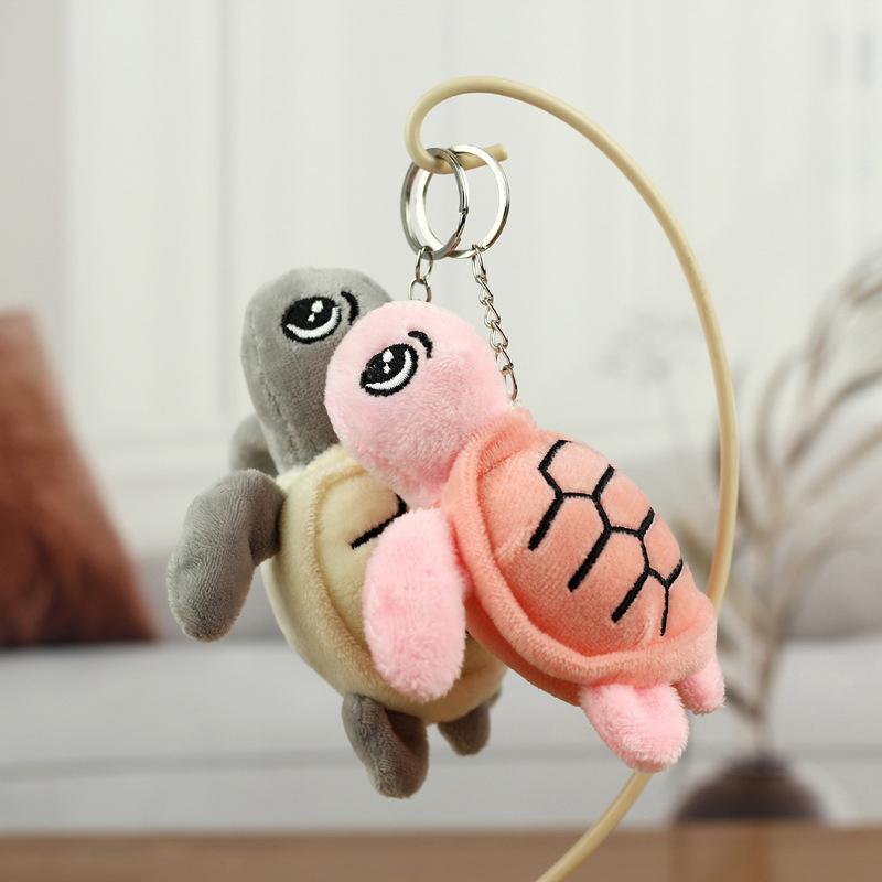 Cartoon Simulation Turtle Plush Toy Small Turtle Doll Keychain Pendant Toy Gifts