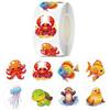 100-500pcs Cartoon Marine Animals Stickers Reward Stickers Party Gift Seal Label Children Stationery Stickers
