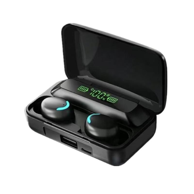 

New Bluetooth Headphones 9D Stereo High Bass Sport Earphones Handfree Touch Control Tws Wireless Earbuds Waterproof Headset чорний