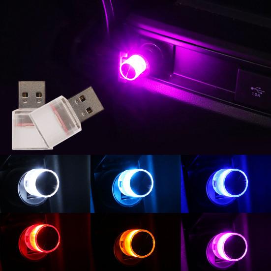 

Окружающее освещение Plug Play Украшение интерьера Легкий автомобиль Mini USB Светодиодная декоративная лампа для автомобиля
