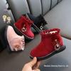 Stylish Winter Snow Boots for Girls Aged 1-6 - Plush, Thickened Martin Princess Boots
