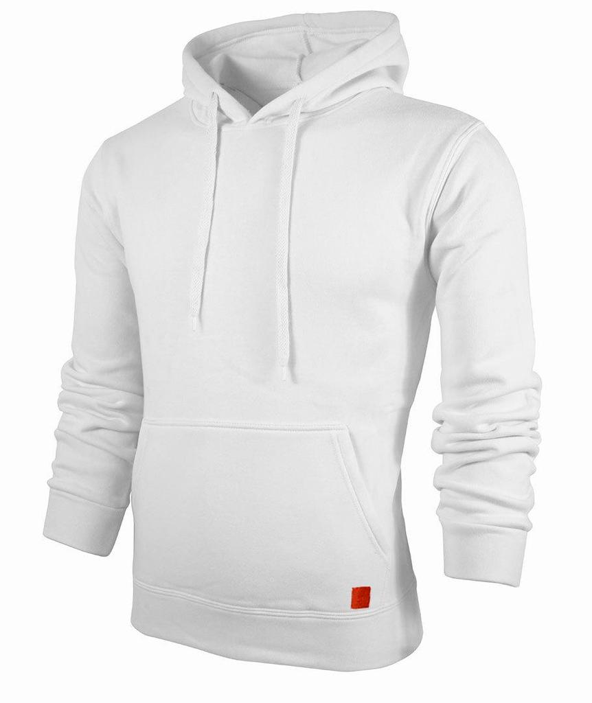 Men's Autumn and Winter Fashion Men's Sweatshirt Solid Color Pullover Casual Hoodie Drawstring Pocket Top