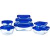 Set of 7 Food Storage Containers - - Cook & Go - Glass - Airtight Lid