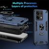Armor Magnetic Holder Ring Case For Xiaomi Redmi Note 13 Pro 5G 4G Note13 Pro Plus 13C Camera Lens Protect Shockproof Back Cover