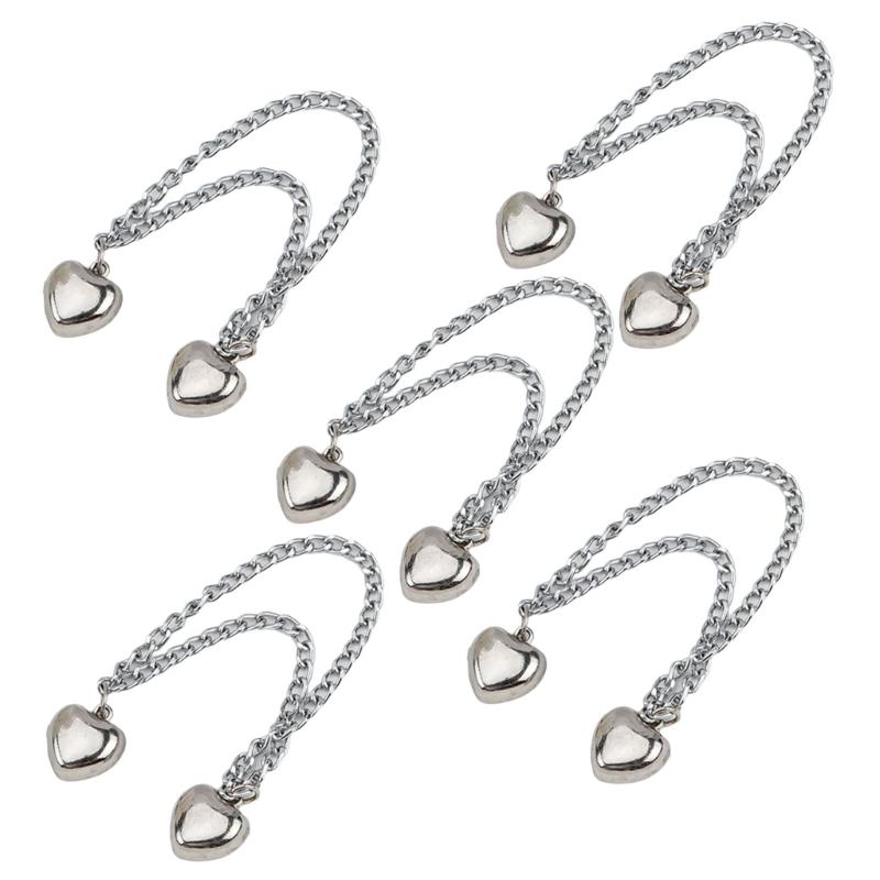 5Pieces Magnetic Pants Cuffs Fasteners, Pants Hems Fasteners Clip Strong Magnets Clip for Pants Trousers to Make Shorter