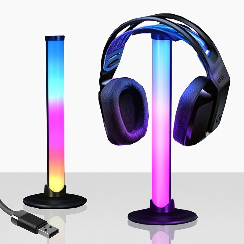

AMILL RGB Підставка для навушників з портом USB-зарядки та хабом, - RGB, Plug-and-Play, сумісна з ПК, підставка для гарнітури, підходить для геймерів, подарунки 2PC Multiple Colors