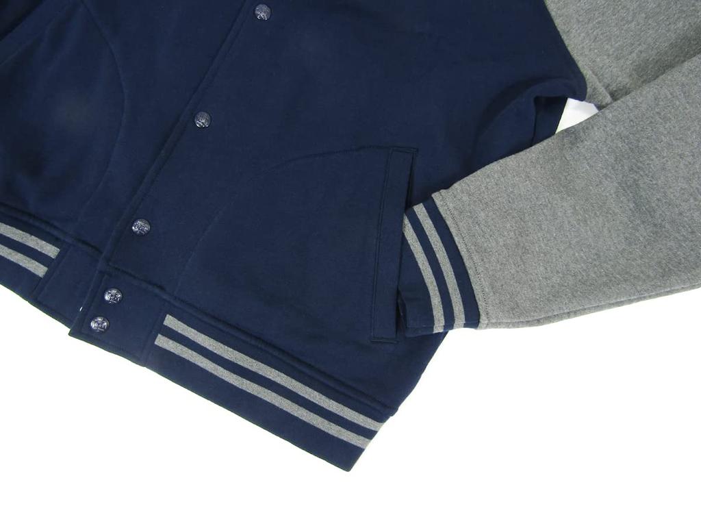 POLO RALPH LAUREN Stadium Size NVYGRY Men's Jacket, M, (Product Code 0101943)