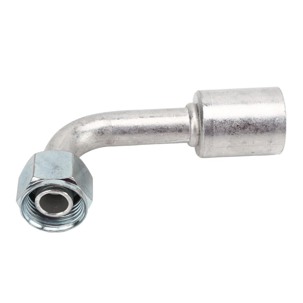 Yctze 10pcs Car Air Conditioner Angle 90° Connector Alu AC Aluminum Connector Pipe Car