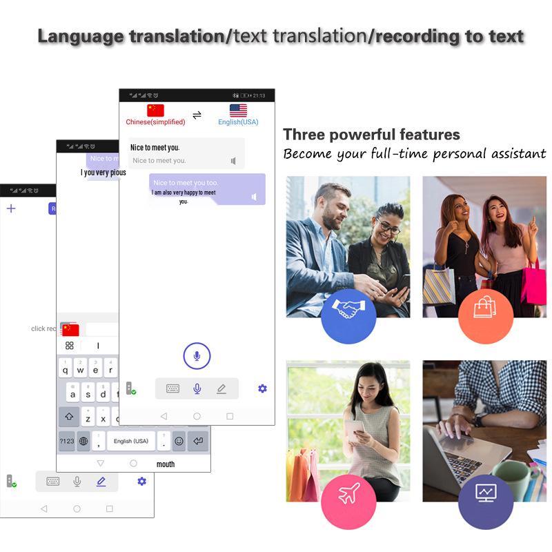 K8 Smart T8 Bluetooth Translator Stick: Multilingual Translation with Offline Capability