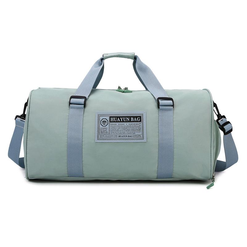 

The new large-capacity fitness bag can be separated diagonally across dry and wet, independent shoe compartment, yoga bag, short business trip зелений