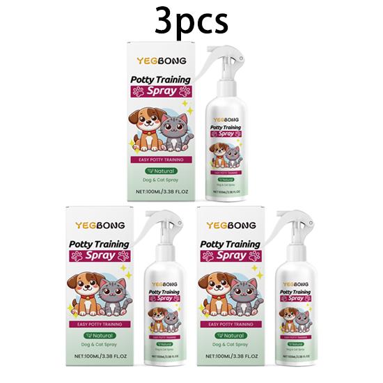 Yegbong pet toilet training spray to guide cats and dogs to defecate at fixed points, natural formula for indoor and outdoor use 100ml