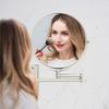 8 Wall Mounted Makeup Mirror Extendable Bathroom Vanity Mirror with 1X 10X Magnification 360 Swivel Shaving Mirror Double Sided
