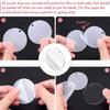200Pcs Acrylic Keychain Blank Round-shaped Ornaments Small Gift Keychain Bulk