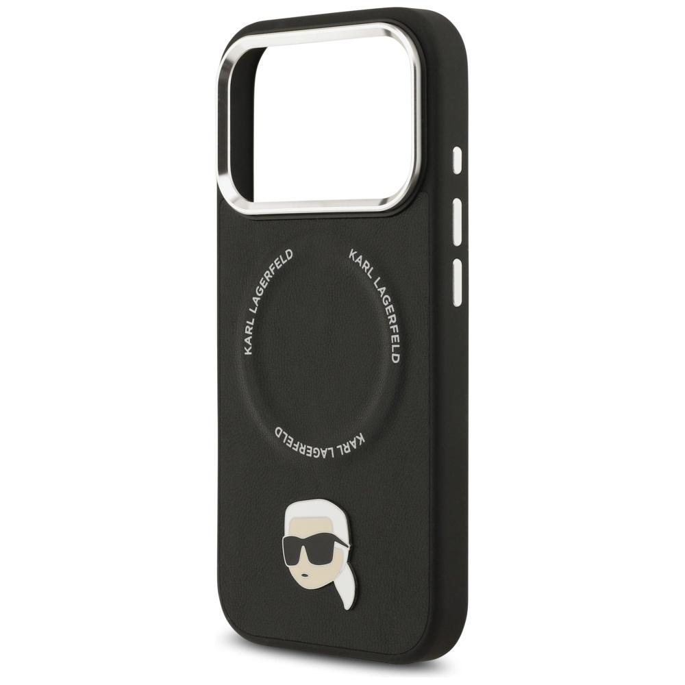 Karl Lagerfeld Karl Pin MagSafe Case for iPhone 17 Pro Black