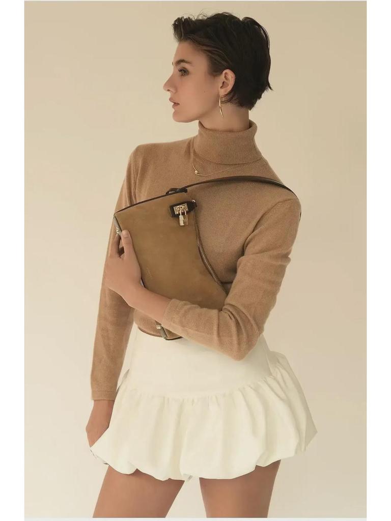 Verified French Chic Crescent Shoulder & Handheld Hobo Bag