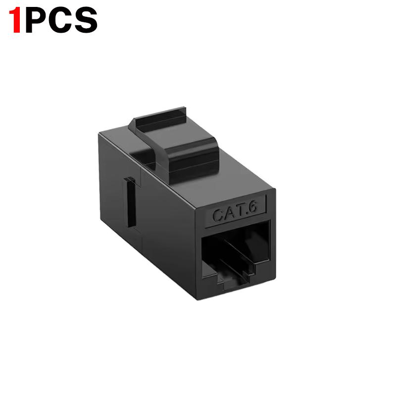 1/3/5PCS Cat6 RJ45 Keystone Coupler Network Ethernet Dual Straight Head Lan Cable Connectors Internet CAT 6 6a Extender Plug