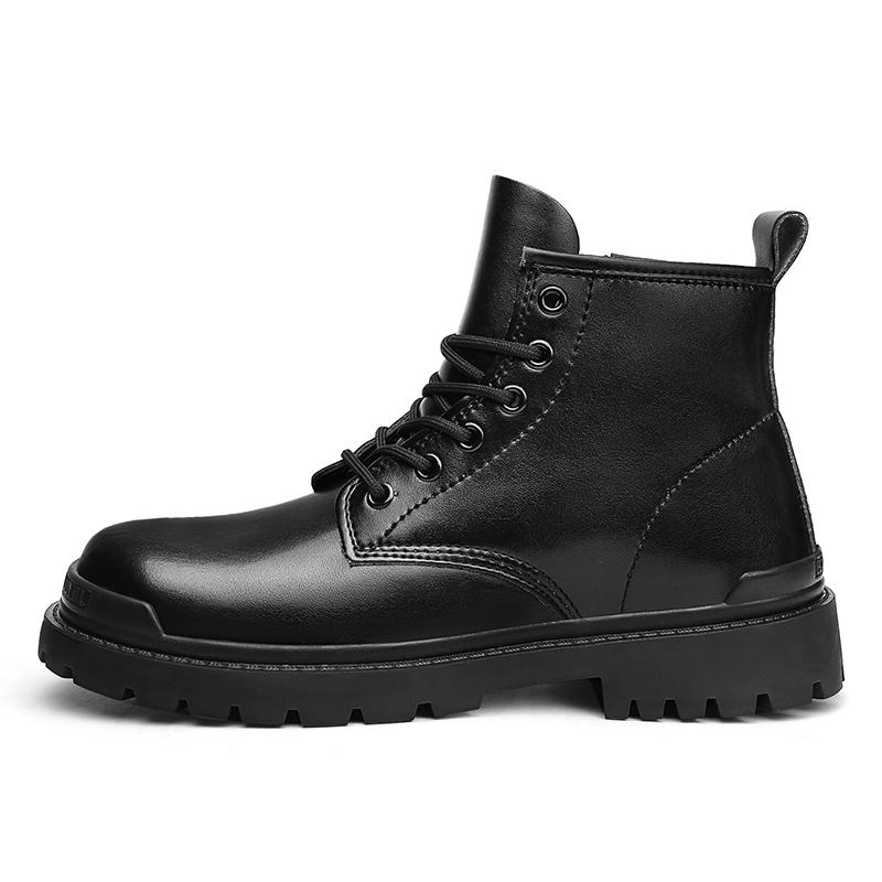 Fashion High Quality Outdoor Boots For Men Leather Boots Boots Original High Top Motorcycle Boot Luxury Brand Casual Non-Slip Ankle Boot
