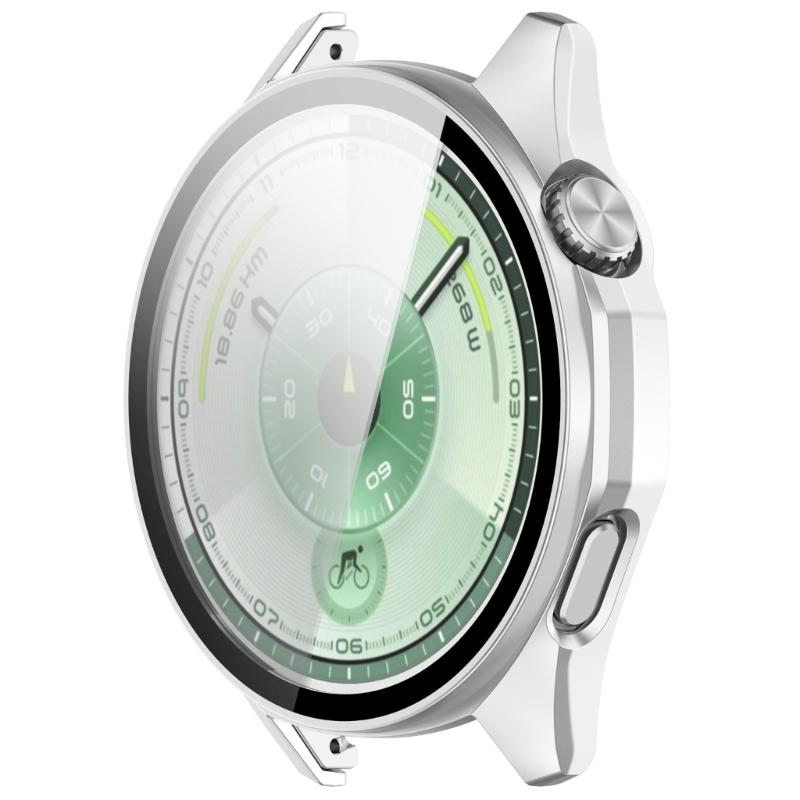 Smartwatch Cover Shell Case with Tempered Glass Film Screen Protector Cover for GT6 46MM Scratchproof Watch Case