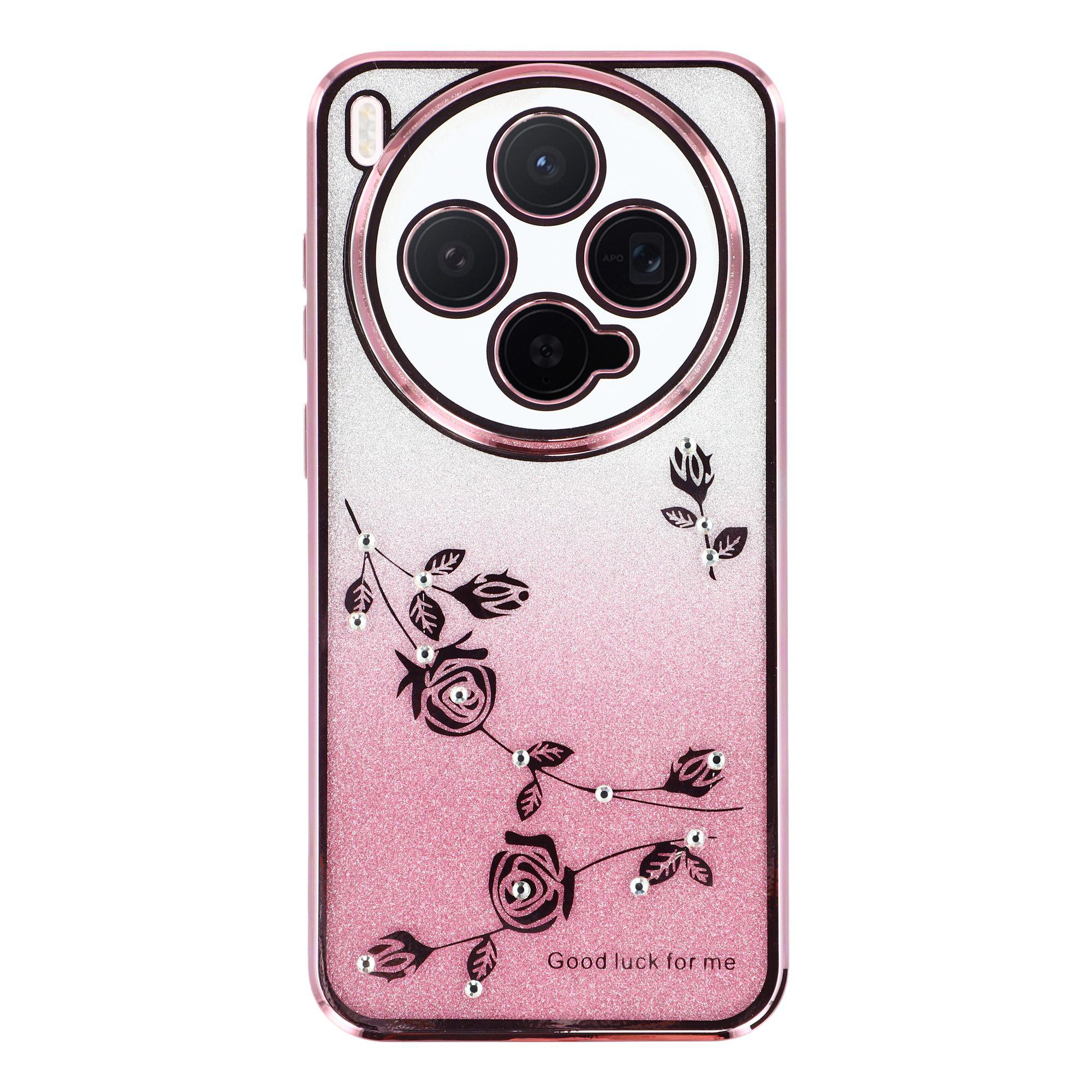 

KADEM For vivo X300 5G Case Flower TPU Flexible Gradient Phone Cover
