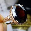 Personality Big Pink Cubic Zirconia Wedding Rings for Women Romantic Bridal Marriage Ceremony Party Rings Fashion Jewelry