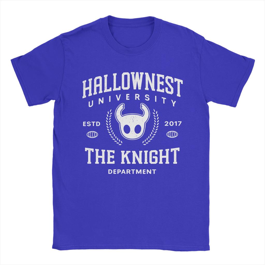 Hallownest University Hollow Knight Silksong T-Shirts Herren Baumwolle Vintage T-Shirt Rundhals T-Shirts Kurzarm Tops Geschenk