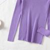 Autumn Winter Loose Short Outer V Neck Long Sleeve Solid Color Single Breasted Knitted Cardigan