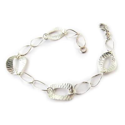 [G0614] - Silver Bracelet 'Choréographie' - 15x11 Mm