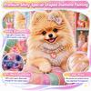 Dog Special Shaped 5D DIY Partial Drill Diamonds Dots Gem Art Kits for Adults DIY Gift Home Decor Diamond Dots Paintings 30x30cm