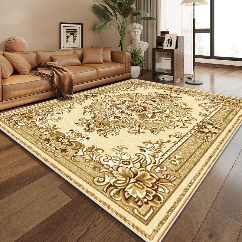 Persian Style Luxury Living Room Decoration Rug Big Size Non-slip Dining Room Carpet Easy Clean Customizable Coffee Tables Mat