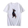 Miniature Pinscher Breed Dog Graphic T Shirts Cotton Short Sleeve T Shirt For Unisex Oversize Tshirts Summer Unisexs Clothing
