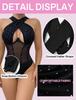 Underwired Leotard Solid Boning Tummy Body Bust and Hip Slimming Bust Hip Size L [Maeau] Women's Bodysuit, Shapewear, Corset, Sexy, Sheer,