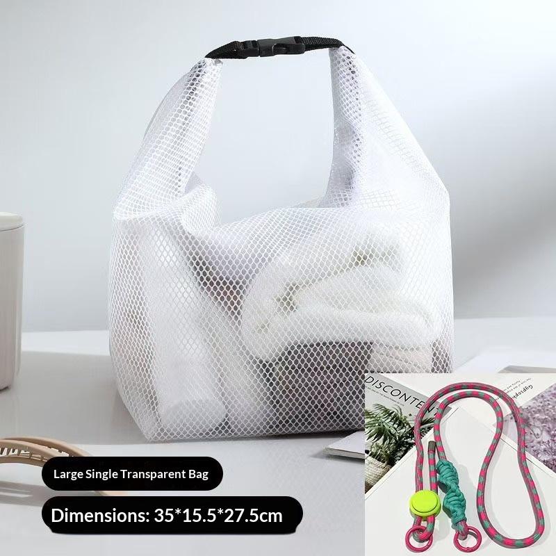 Large Capacity Drawstring Shower Storage Bag Portable Beach Swimming Toiletry Bath Cosmetic Makeup Bag