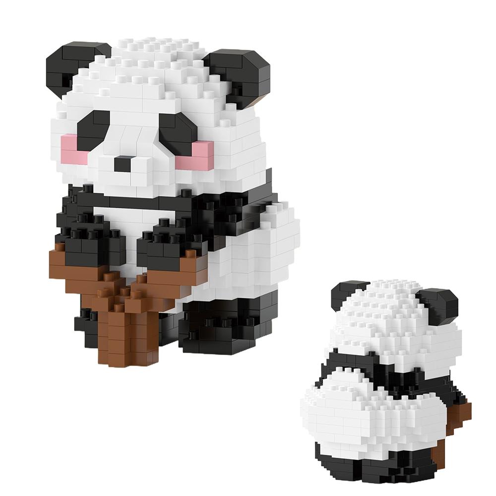 Panda Lovers Creative Micro Building Blocks 3D Mini Model Kit Moc Diy Gift Christmas Decor Children Toys