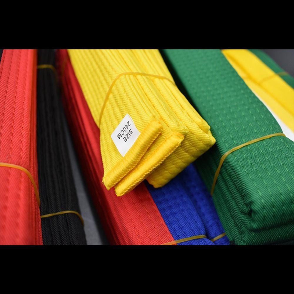 Cotton Taekwondo Belt Uniform Karate Random Belt for Adult Children Colored Ranking Belts Aikido