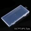 New Stationery Stickers Plastic Storage Box Organizer Transparent Desktop Storage Container Plastic Art Tool Case for Craft