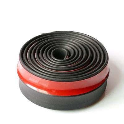 2.5m X 6.5cm Car Front Bumper Universal Protector Rubber Lip Splitter Body Spoiler Adhesive Strip Car Bumper Protectors