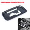 For Mitsubishi Outlander 2013- LHD Car Console Gear Shift Panel Cover Trim Frame Sticker ABS Plastic Carbon Fiber Style Auto
