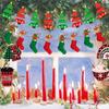 Decorative Christmas Paper Flag Banners Santa Claus Hanging Banner  New Year