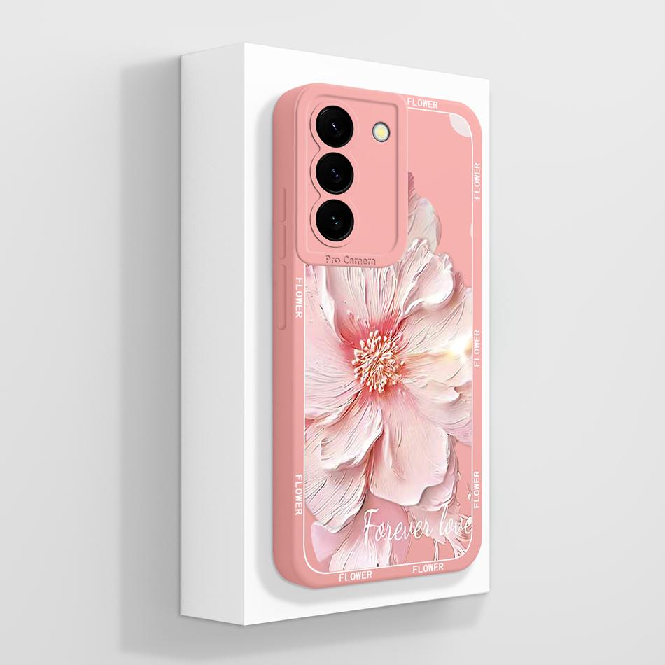 

For Samsung Galaxy S22 Plus Ultra Phone Case Cute Creative Full Coverage Funda For Samsung S 22 Soft Liquid Silicone Back Covers Samsung S22