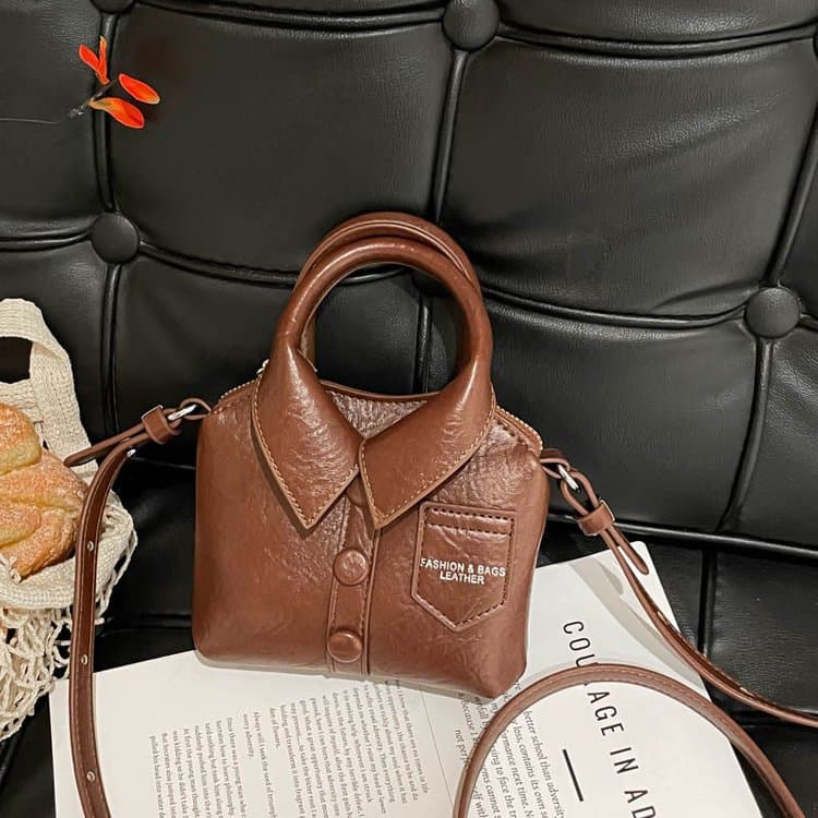 Mini tote bag female niche design one-shoulder crossbody bag