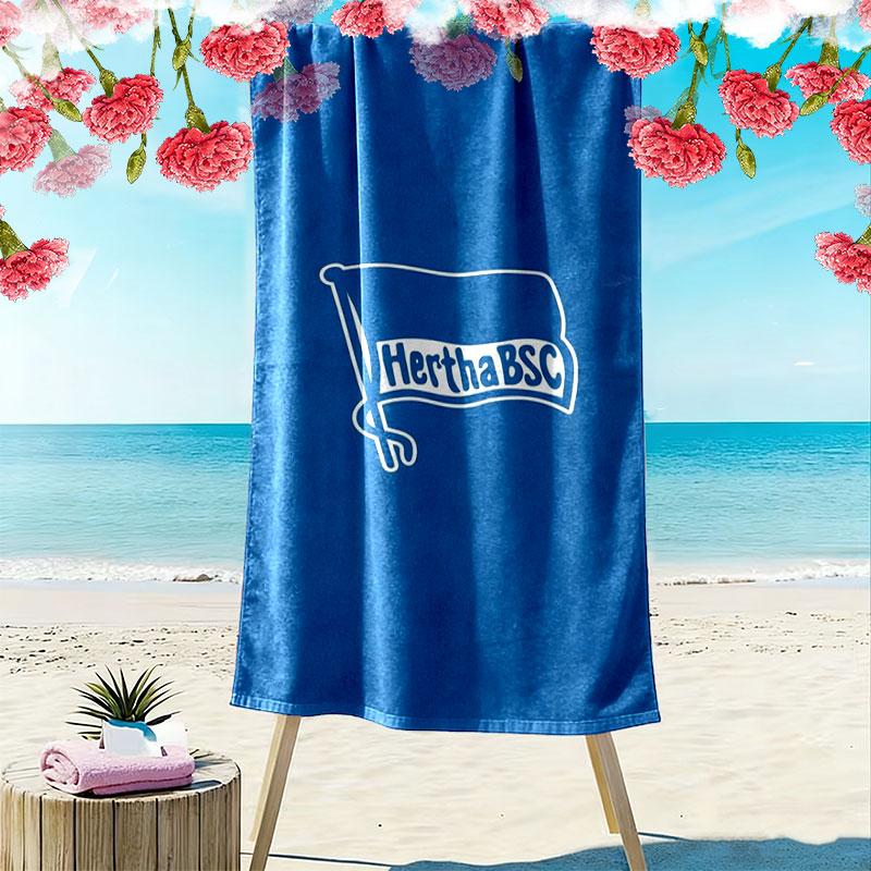 Hertha BSC Print Beach Towel, Large Soft Quick Dry Towel for Beach Camping Swimming