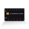Chip Cover Sticker for Cards: Ruler Design