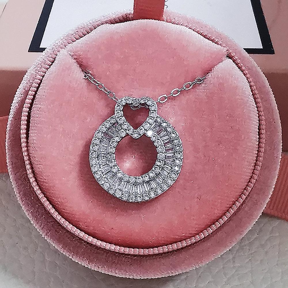 

Роскошное ожерелье с подвеской из циркона в европейском и американском стиле для женщин