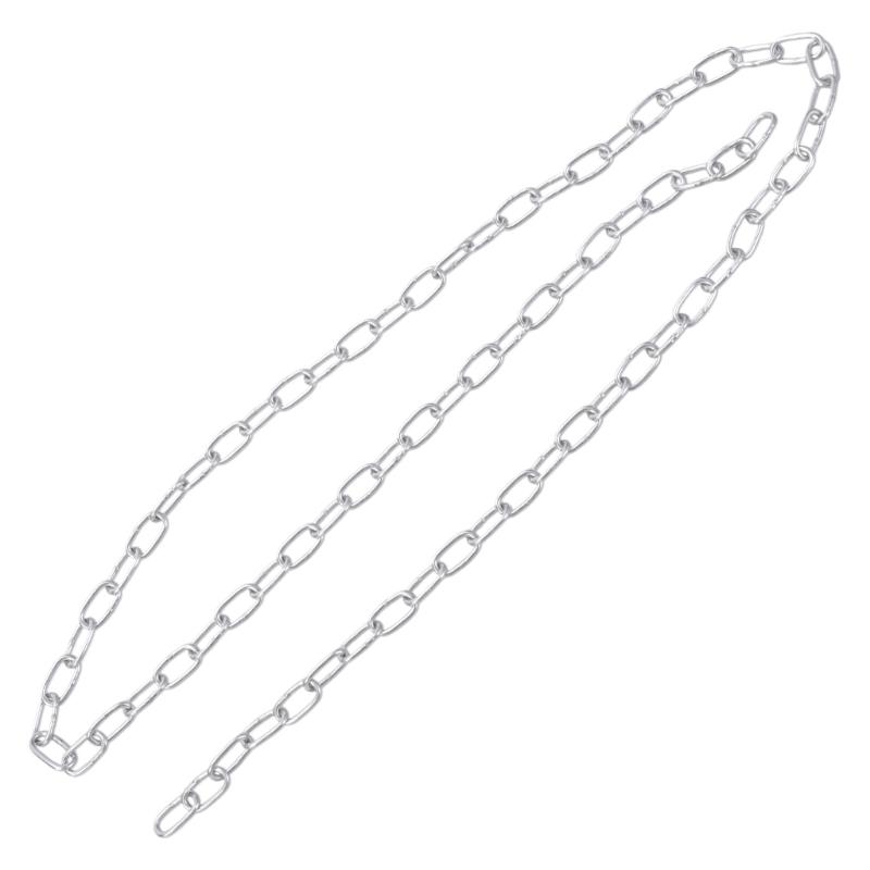 Multipurpose 100cm Silver Stainless Sturdy Steel Chain Accessory for Hanging Artworks Light Fixtures and Flowerpots